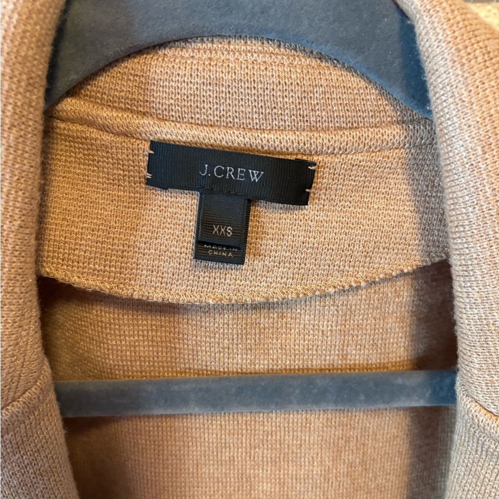 J. Crew Women's Camel Blazer sweater - Picture 3 of 5